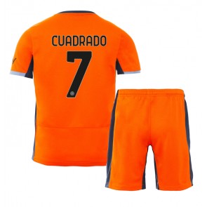 Inter Milan Juan Cuadrado #7 Rezervni Dres za Dječji 2023-24 Kratak Rukavima (+ kratke hlače)